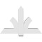 Ekena Millwork Redmond Architectural Grade PVC Gable Bracket, 48"W x 32"H x 6"D x 6"F, 16/12 Pitch GBP048X32X0606RED00 - alternate 3